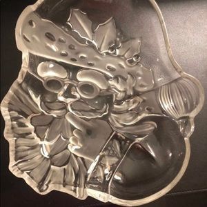 Mikasa Santa 11 inch Glass Hostess Server